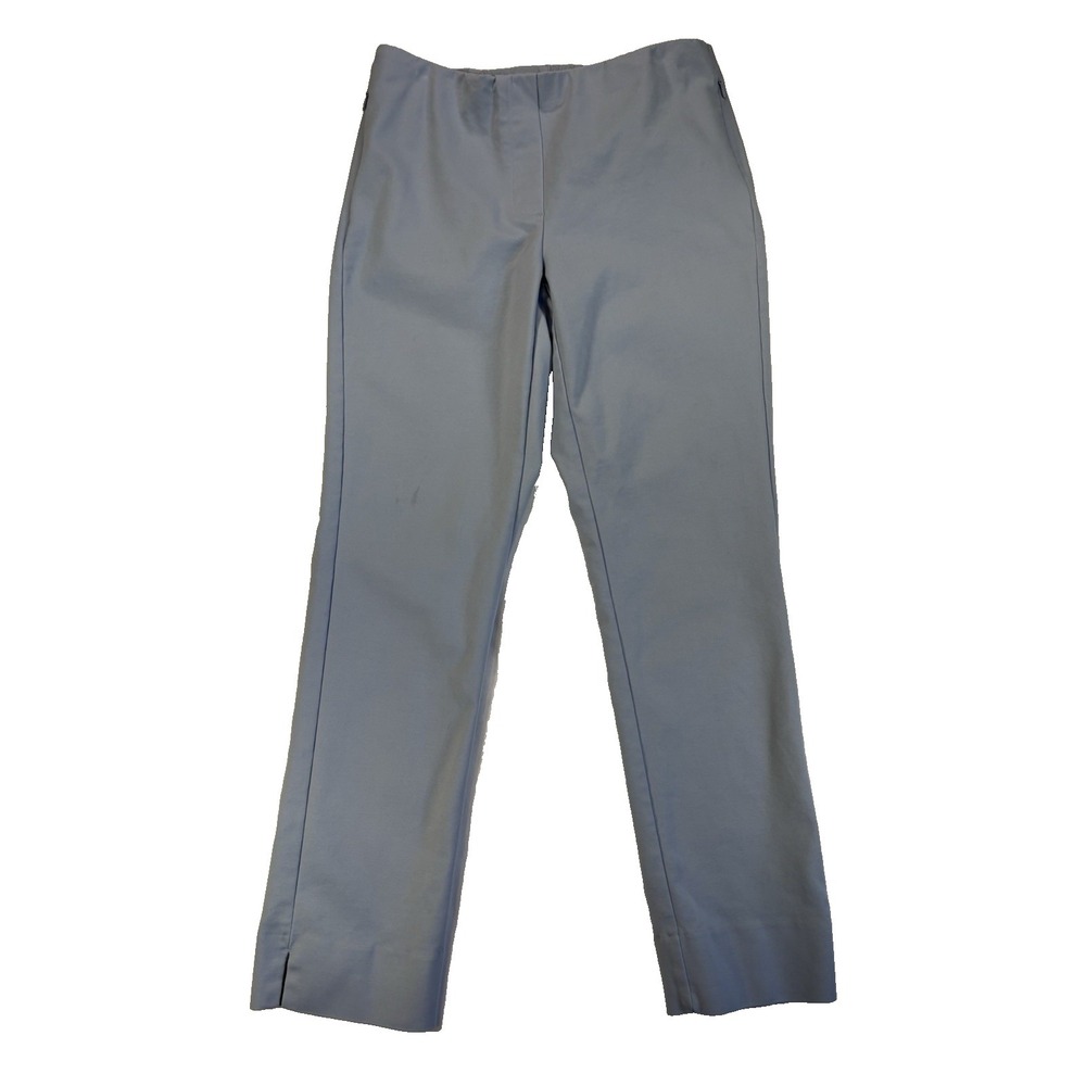 J. Jill Women's 6 Pull On Light Blue Ankle Pants Resort Coastal BOHO‎ Dainty